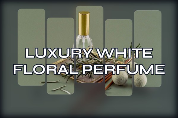 luxury white floral perfume